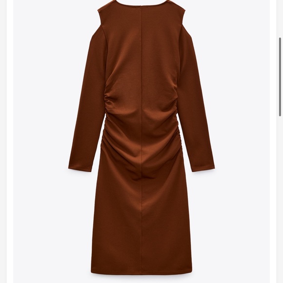 Zara Cut Out Ruched Dress - Picture 3 of 9